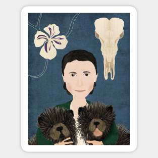 Georgia, Bo and Chia Sticker